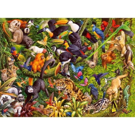 Puzzle Animale In Padurea Tropicala, 200 Piese Ravensburger - 1